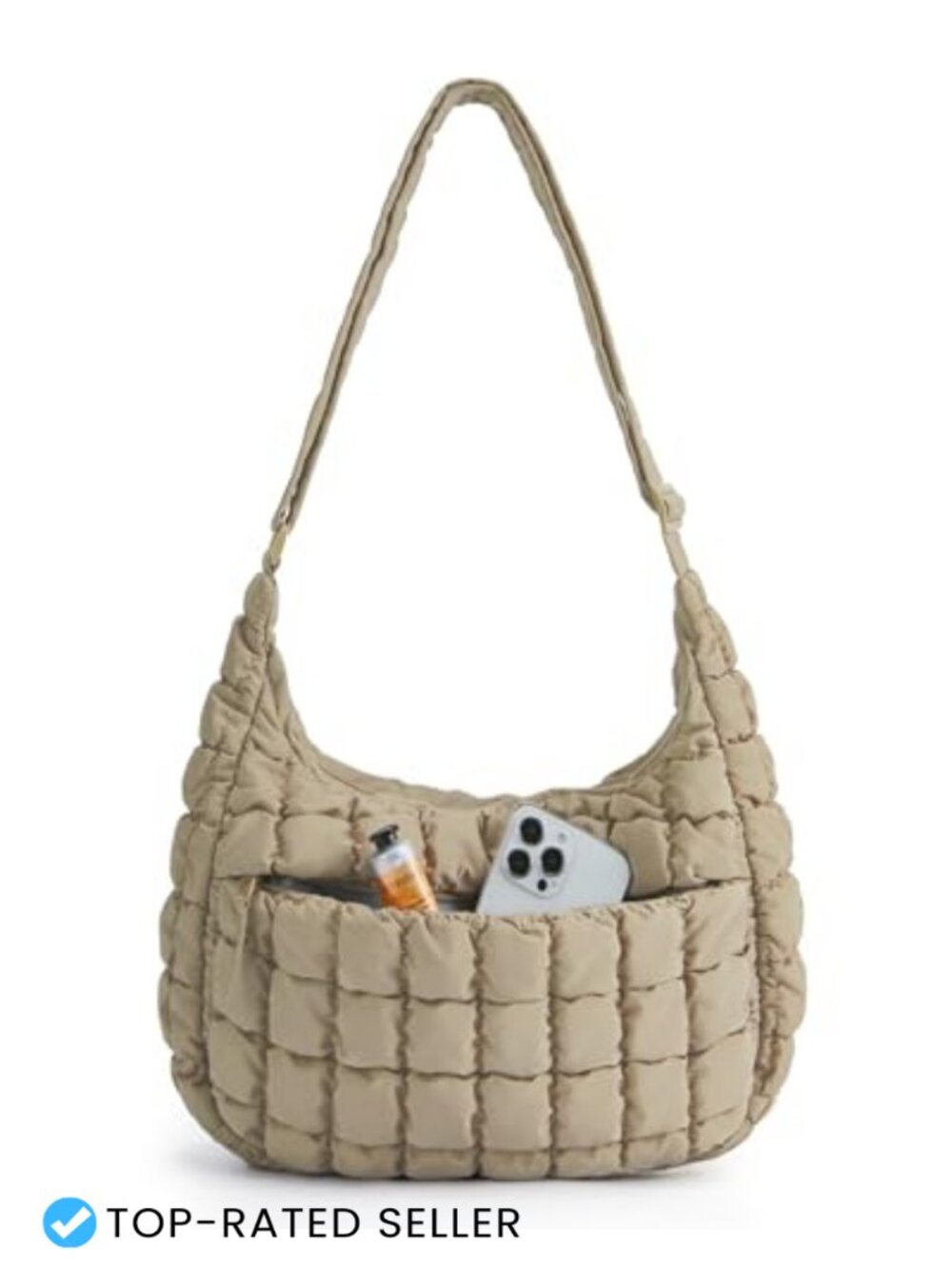 Quilted Crossbody Bag Lightweight Water-Resistant Women Travel Purse
